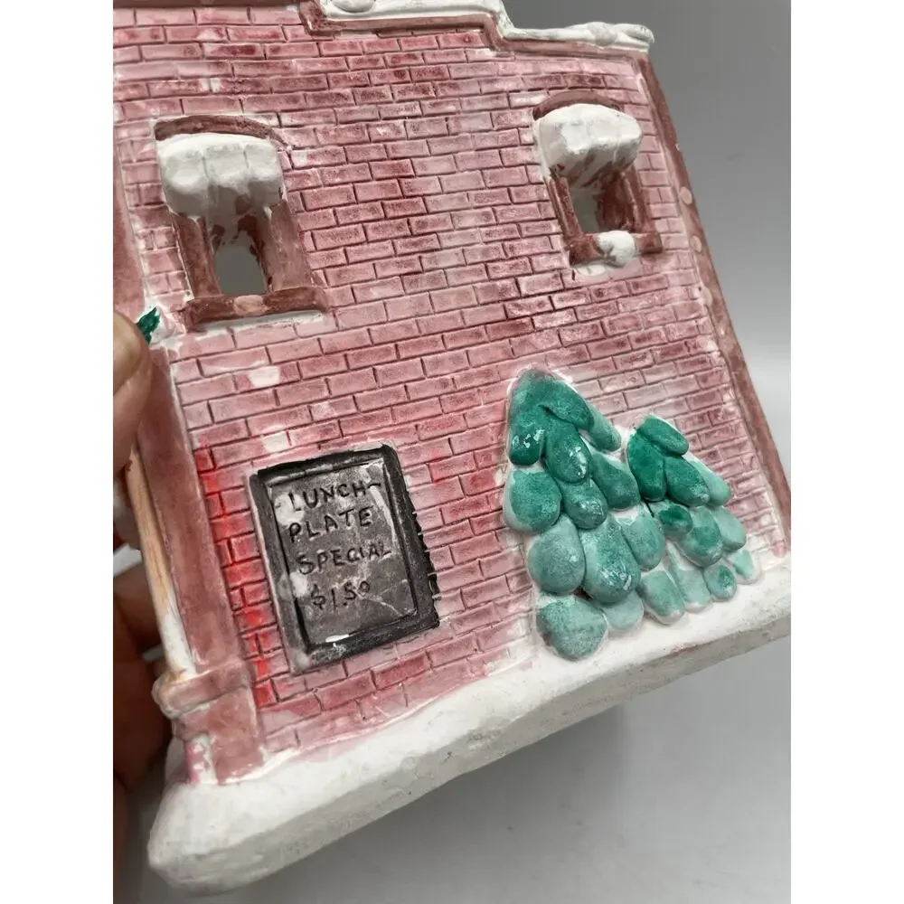Vintage “Cafe” Christmas Village